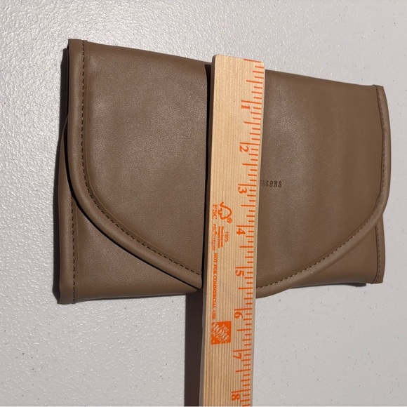 8 Other Reasons Brown Faux Leather Travel Jewelry Organizer Roll Clutch - Picture 4 of 12